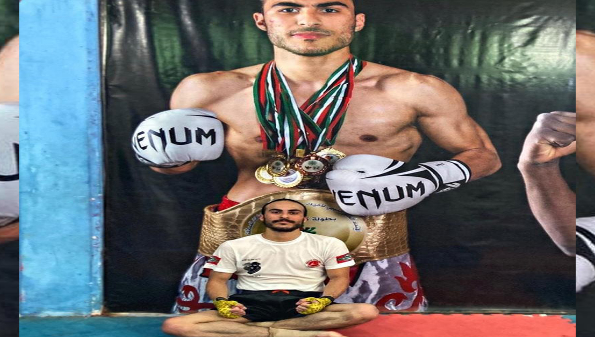 لاعب الكيك بوكسينج بوحوية بطل العرب والمغرب العربي في ضيافة الأنباء الليبية