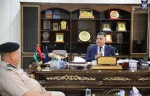 وزير الداخلية يستعرض مع مدير أمن مصراتة الأوضاع الأمنية داخل المدينة