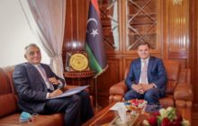 رئيس حكومة الوحدة الوطنية يلتقي السفير الايطالي لدى ليبيا