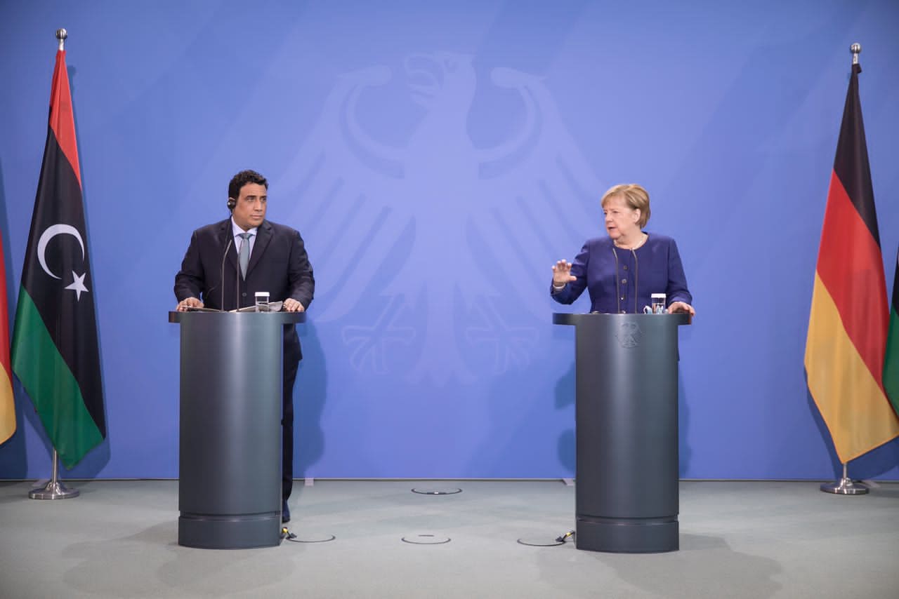 رئيس المجلس الرئاسي يُشيد بجهود المستشارة الألمانية في حل الأزمة الليبية