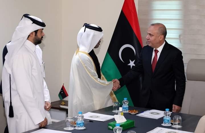 طرابلس| اللافي يلتقي سفير دولة قطر لدى ليبيا