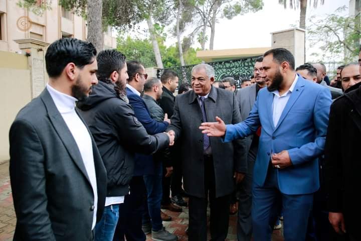 النائب الأول حسين القطراني يلتقي برابطة دعم الشباب والمنظمة الوطنية للشباب الليبي