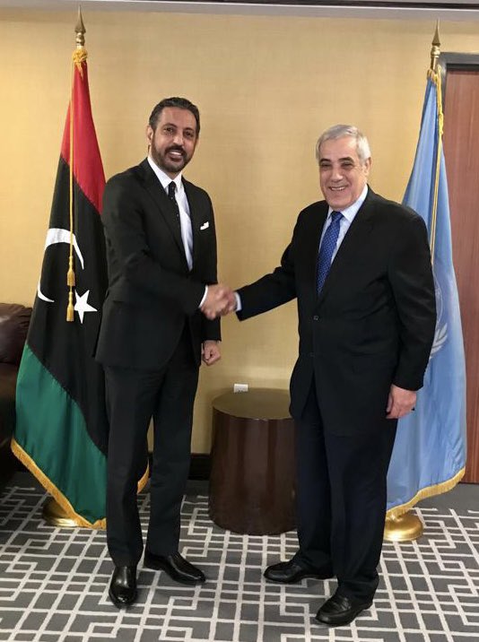 مندوب ليبيا بالأمم المتحدة يبحث مع نظيره الجزائري التنسيق المشترك في القضايا التي تهم البلدين