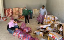 توزيع سلال غذائية رمضانية على مستحقيها من العائلات داخل بلدية صبراته