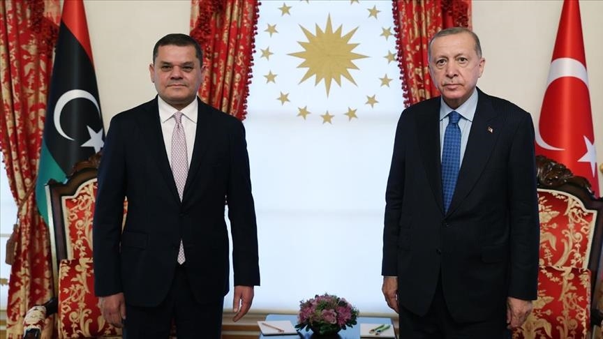 الدبيبة يبحث مع الرئيس التركي العلاقات الثنائية ويتبادلان التهاني بحلول عيد الفطر المبارك