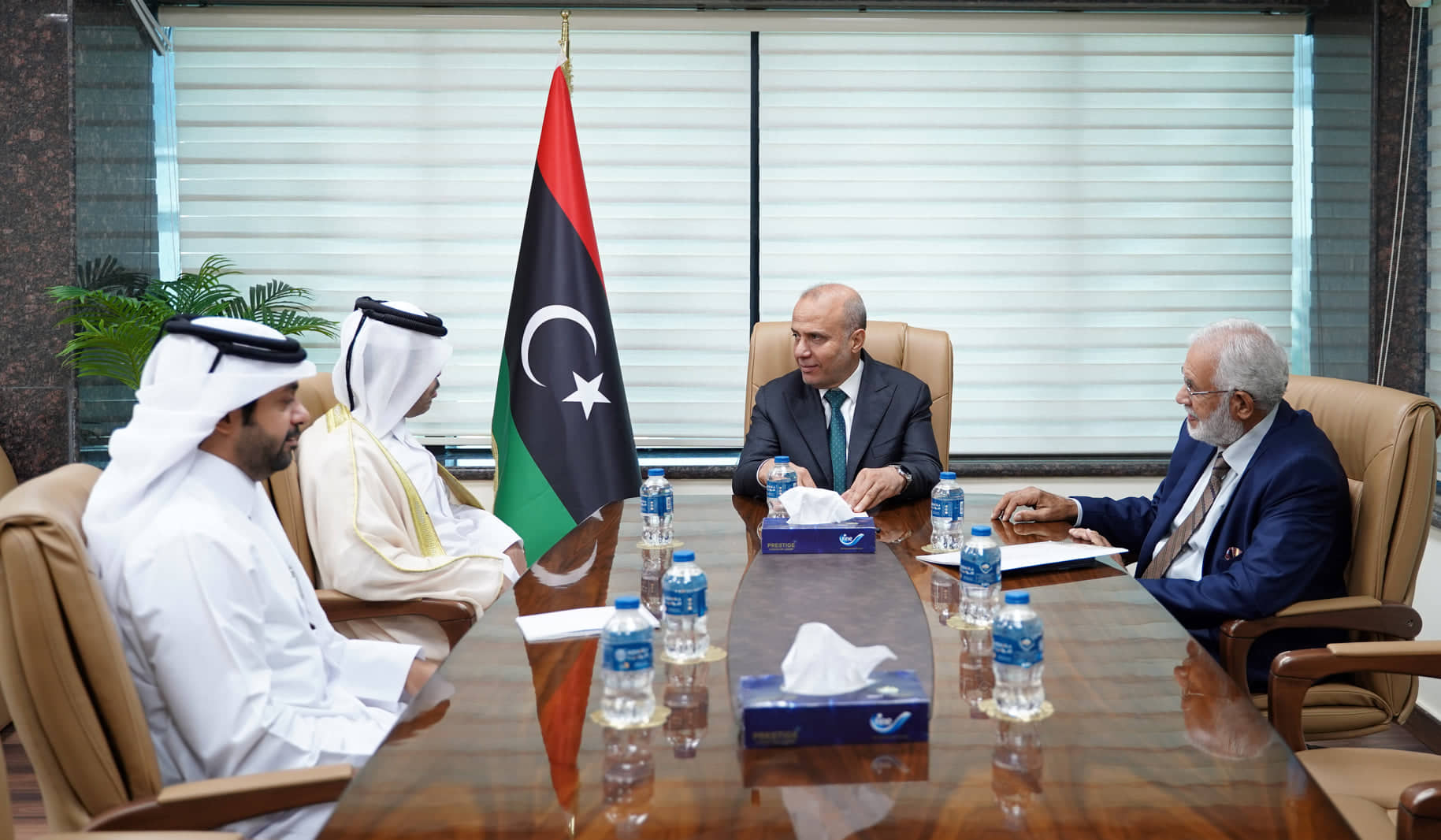 اللافي يُتابع مع السفير القطري الجهود العربية والدولية لإنهاء الأزمة السياسية وإجراء الاستحقاق الانتخابي الذي يتطلع إليه الشعب الليبي