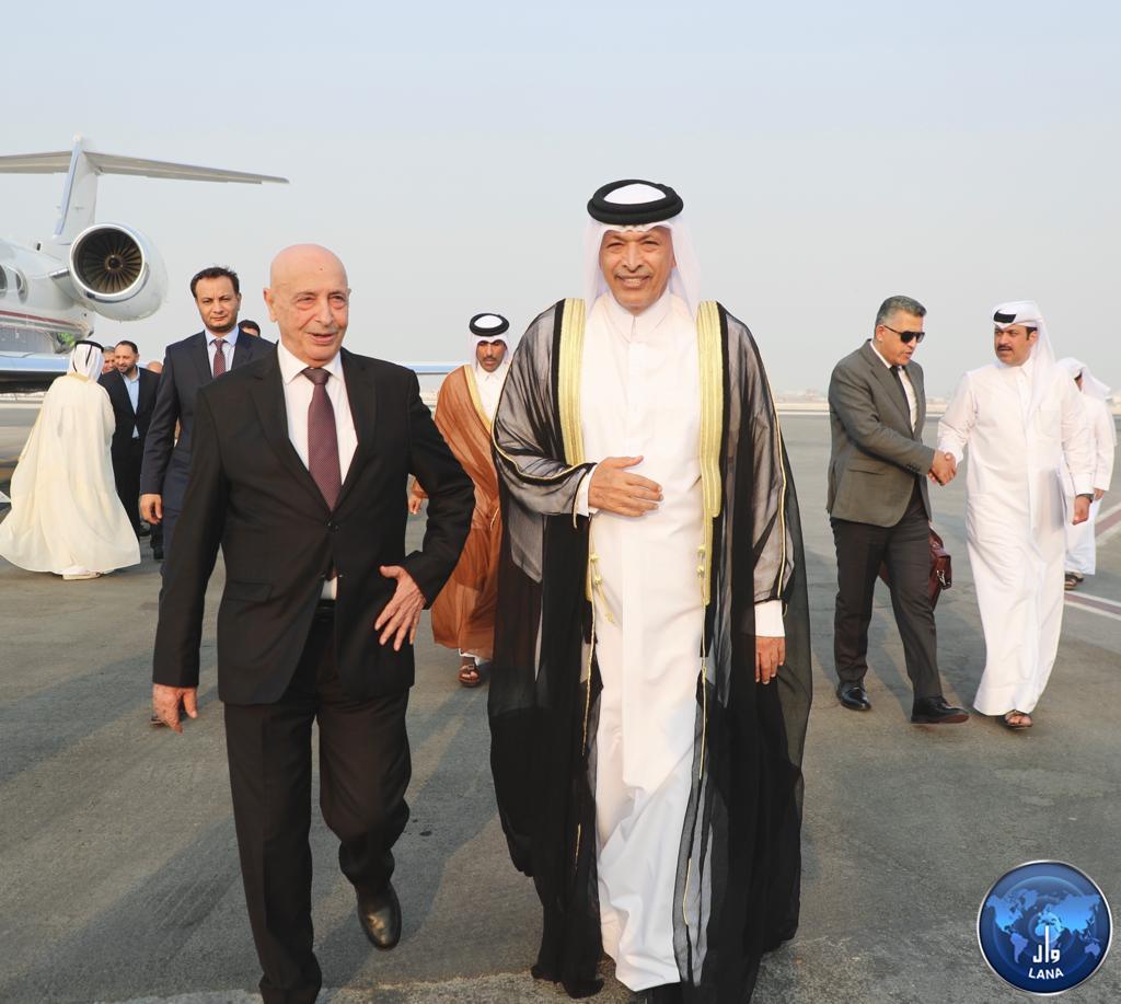عاجل| وكالة أنباء القطرية (قنا): رئيس مجلس النواب في دولة ليبيا الشقيقة (عقيلة صالح) يصل إلى الدوحة