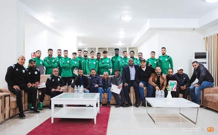 بنغازي| النقابة العامة للإعلاميين الرياضيين تكرّم بعثة فريق الاتحاد المصراتي لكرة القدم