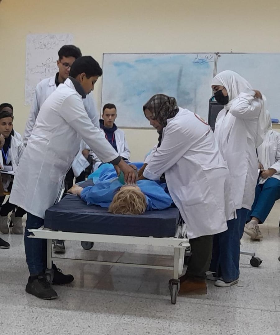 مركز بنغازي الطبي يجري الامتحانات العملية لطلبة السنة الأولى تمريض 