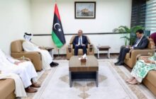 اللافي يبحث مع السفير القطري لدى ليبيا العلاقات الثنائية وملف المصالحة الوطنية