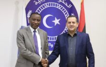 وزير الخارجية عبد الهادي الحويج يستقبل القائم بالأعمال السفارة التشادية في ليبيا