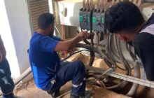 استمرار أعمال صيانة شبكة الكهرباء بمدينة درنة