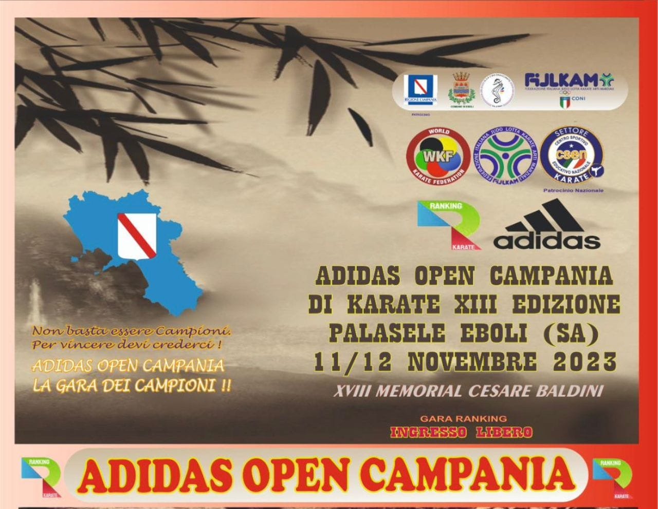 المنتخب الوطني للكاراتيه يشارك في بطولة أديداس المفتوحة بإيطاليا