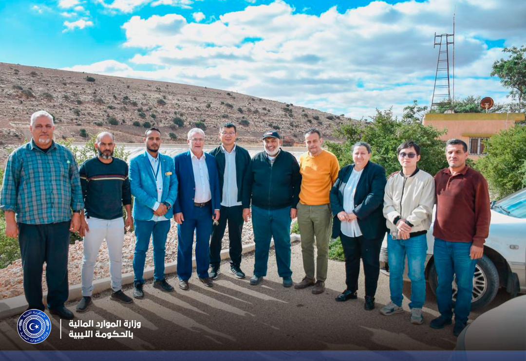 وزارة الموارد المائية مع خبراء من شركة صينية يقومون بتقييم سدود ليبيا لضمان السلامة والصلاحية