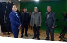الشارف وحومة والفضيل وبليحق يجرون زيارة للمقر الجديد لقناة ليبيا المستقبل ببنغازي