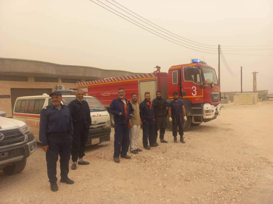 المنخفض الصحراوي يشعل حرائق متفرقة في درنة دون تسجيل خسائر