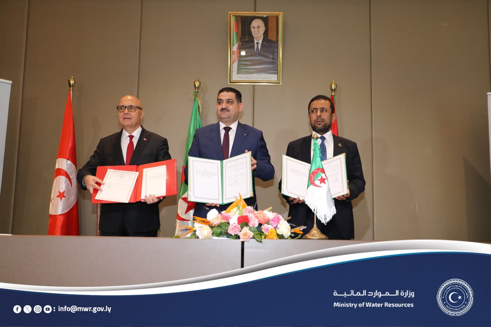 ليبيا وتونس والجزائر يوقعون اتفاقية لإدارة المياه الجوفية المشتركة