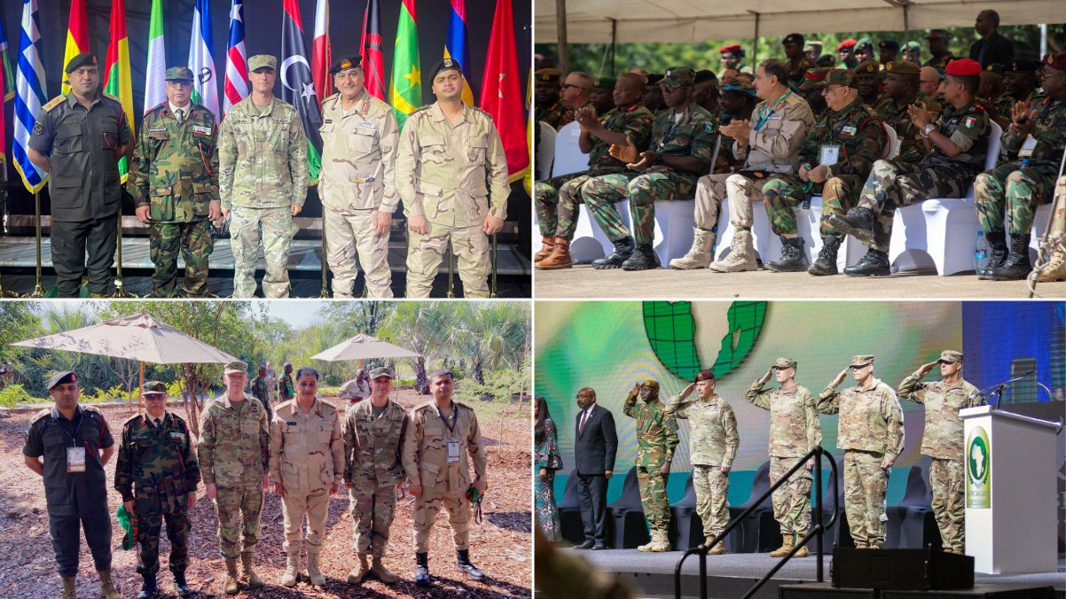 مسؤولين عسكريين ليبيين يشاركون في اجتماع للقوات الأفريقية في زامبيا