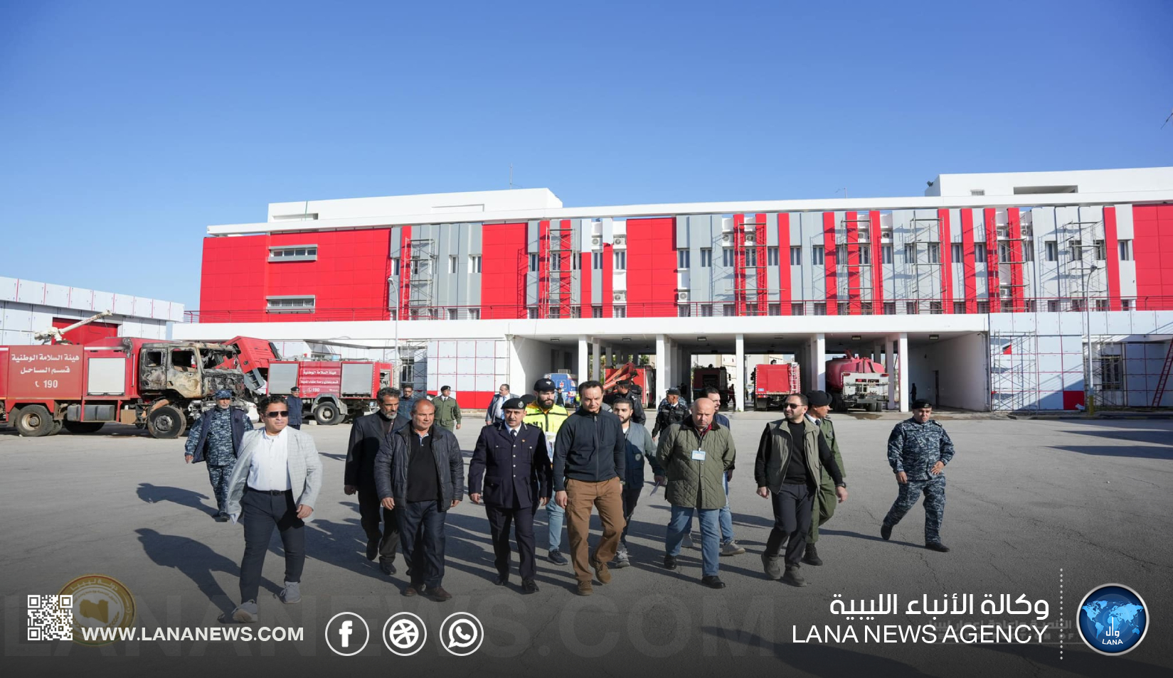 مدير عام صندوق إعمار ليبيا يُتابع أعمال الصيانة والتطوير بهيئة السلامة الوطنية