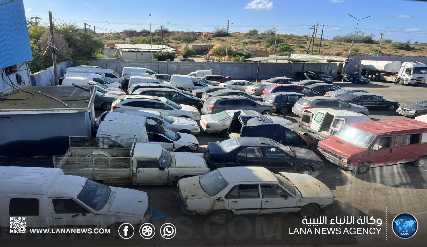 إنفاذ القانون تضبط مركبات تهريب وقود في منفذ رأس اجدير 