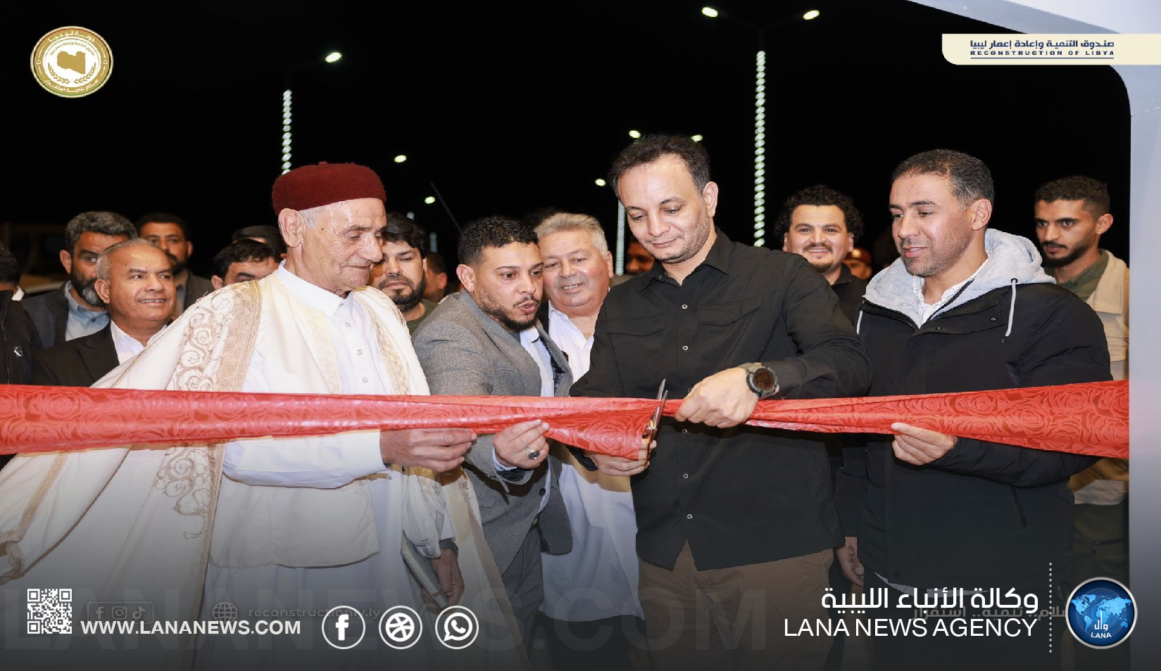 افتتاح الطريق الغربي المزدوج والبوابة الغربية لطبرق