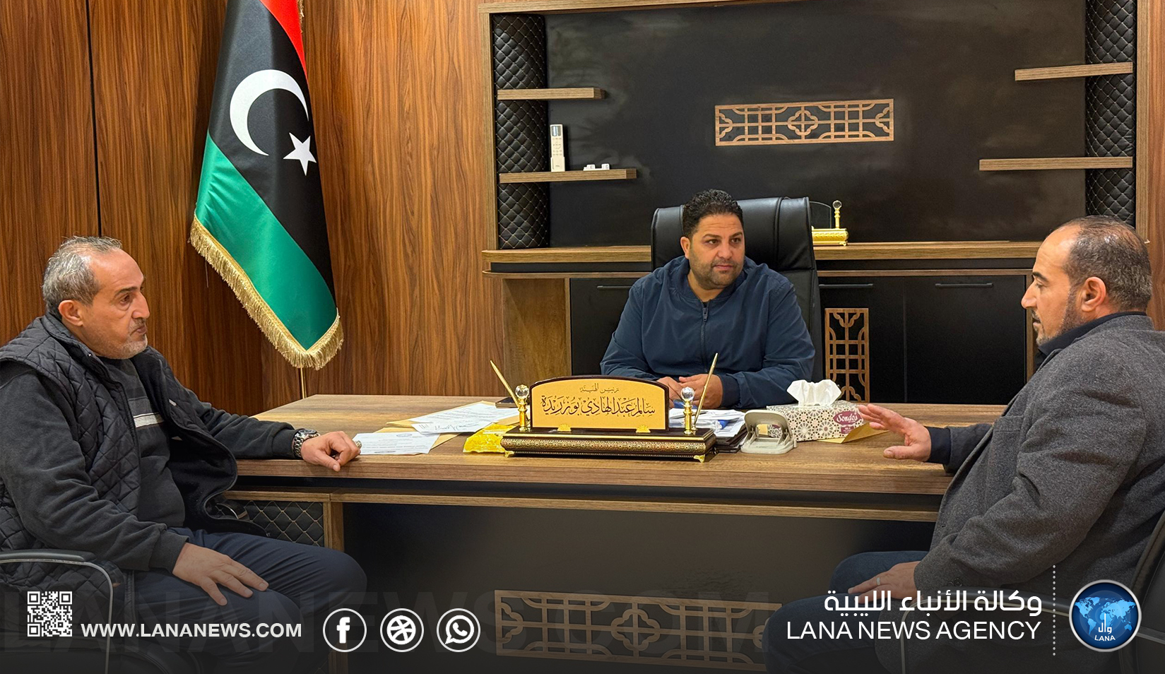 الهيئة الليبية للإغاثة تبحث تسهيل تسجيل اللاجئين السودانيين في بنغازي