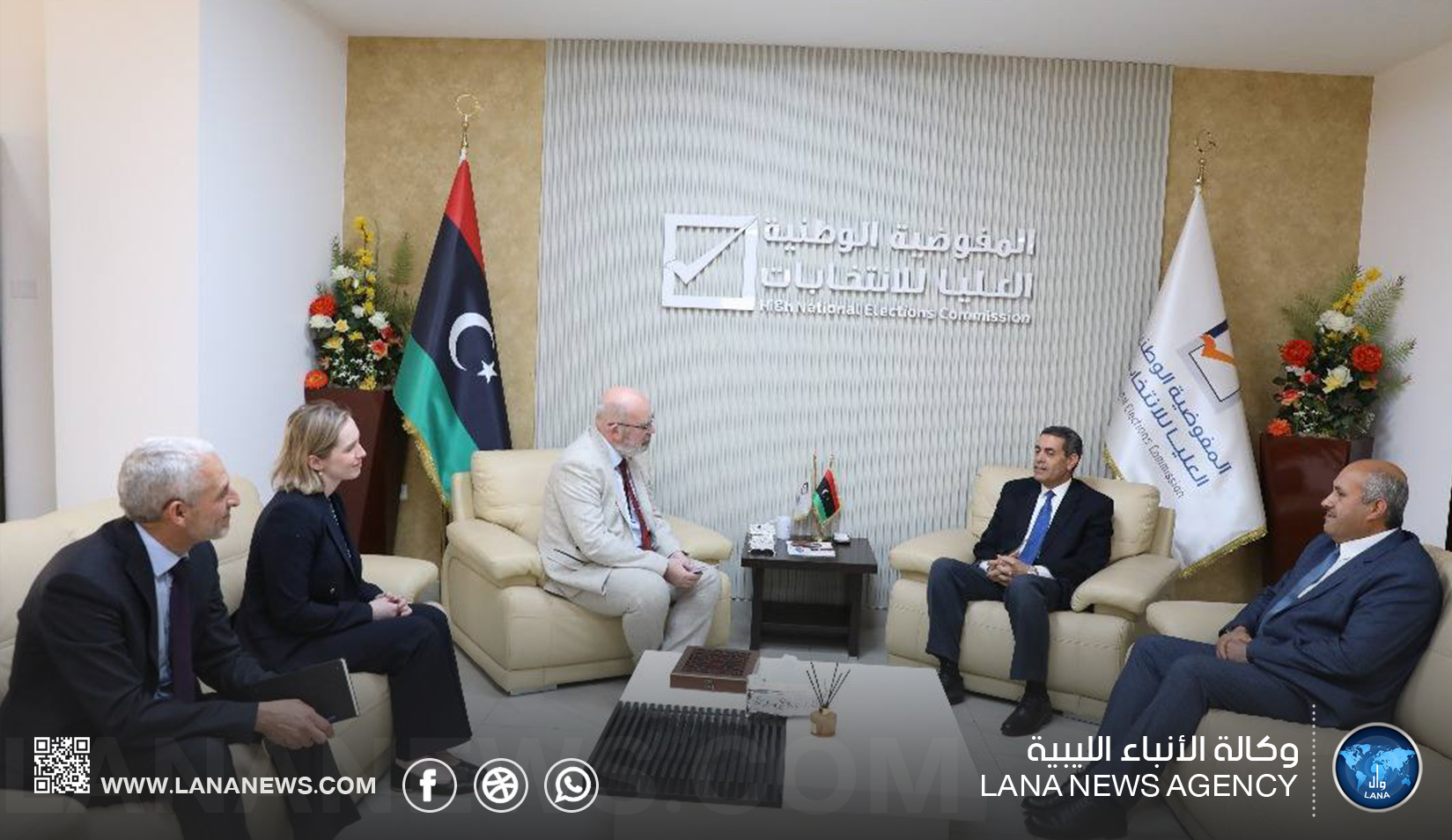 السايح يبحث مع السفير البريطاني دعم العملية الانتخابية