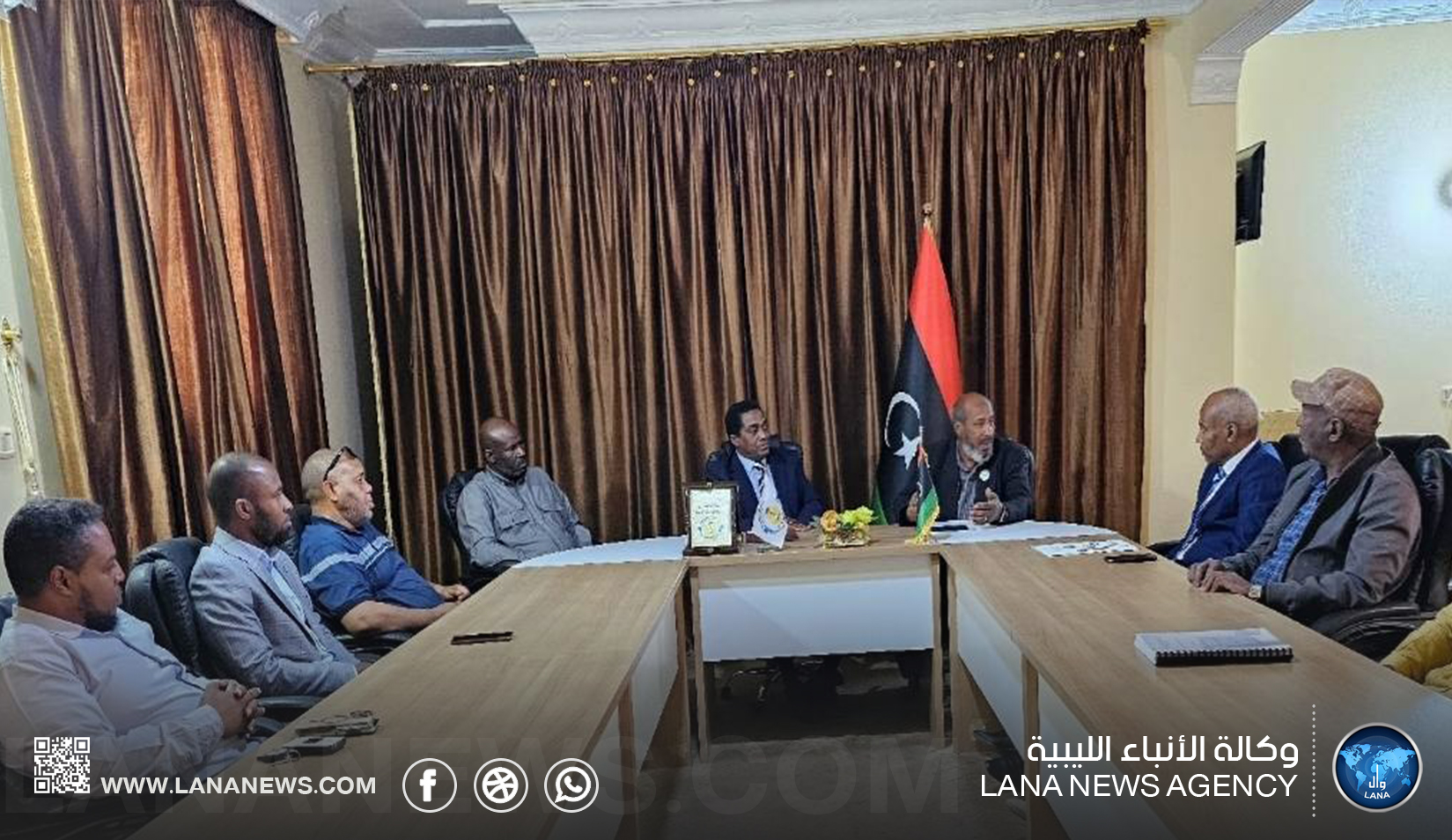جامعة فزان تبحث تعزيز التعاون مع جهاز الطرق الحديدية في الجنوب