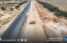الوطني للتنمية يبرز تقدم أعمال رصف المسار الشرقي للطريق الدولي المزدوج في سرت