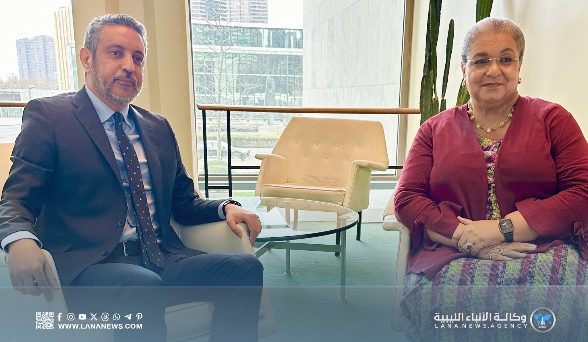 «السني» يلتقي «تيته» في مقر الأمم المتحدة بنيويورك