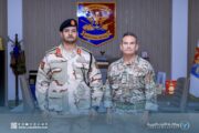 الفريق خالد حفتر يبحث مع الملحق العسكري البريطاني التعاون في أمن الحدود