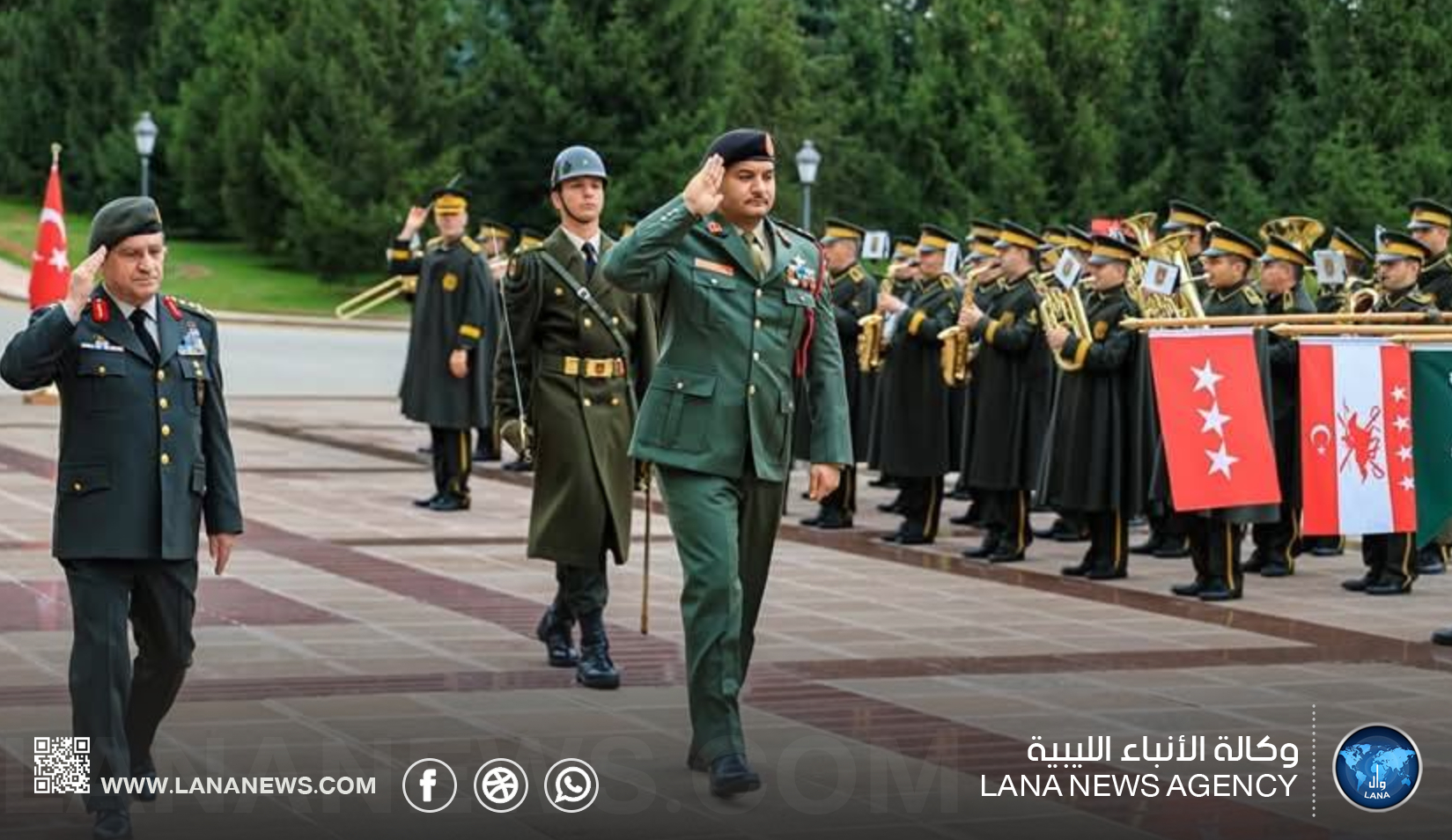 استقبال رسمي رفيع المستوى لرئيس أركان القوات البرية في تركيا من قبل نظيره التركي