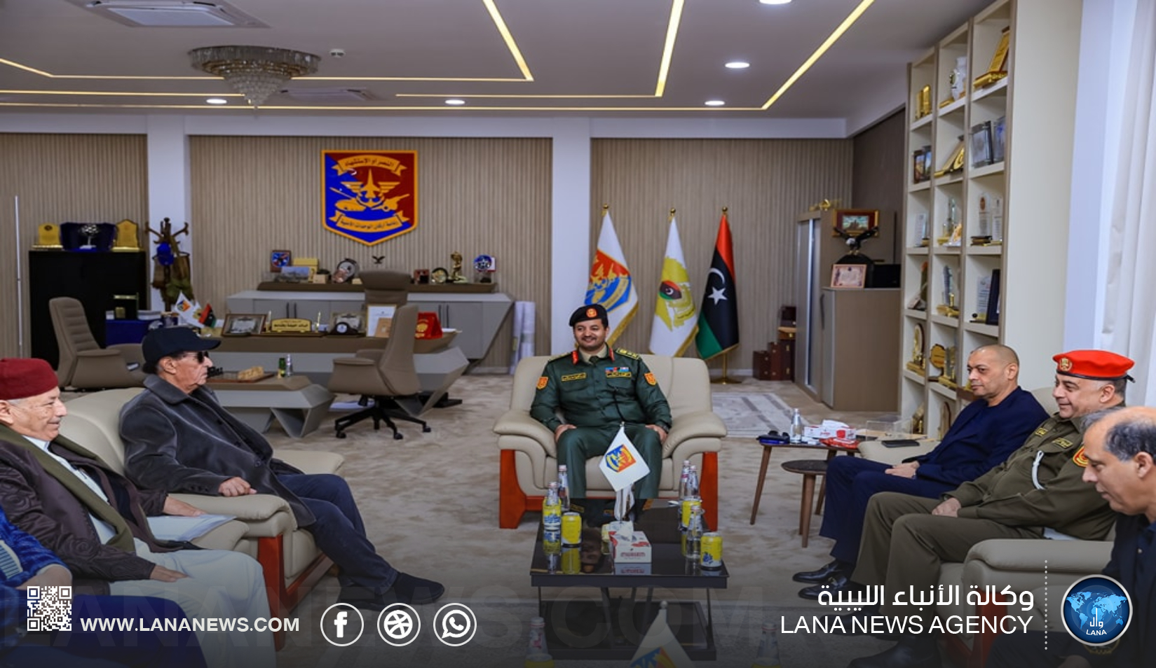 رئيس أركان الوحدات الأمنية يستقبل وفدًا من مشايخ وأعيان البيضاء ونادي الأخضر