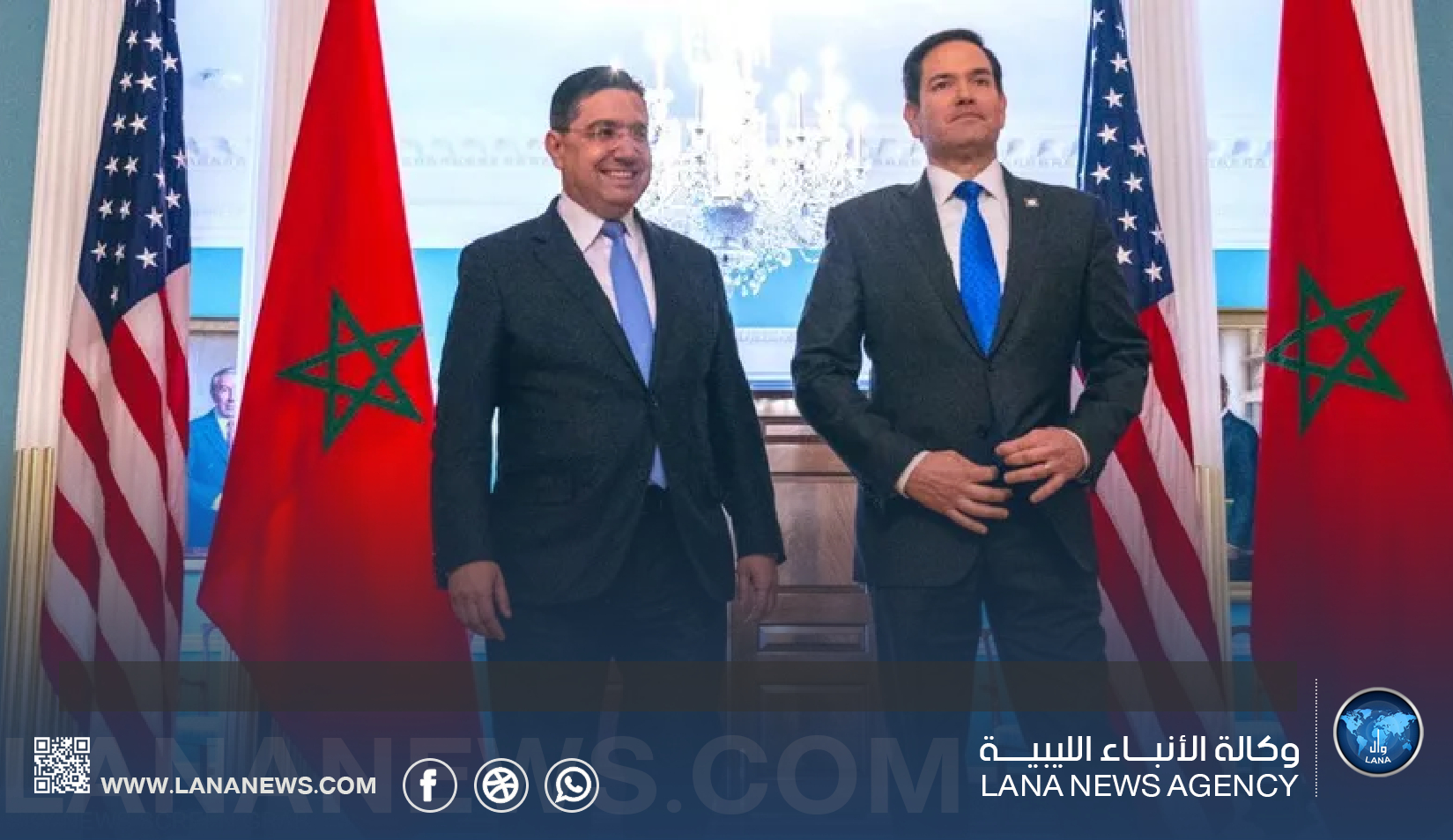 أمريكا تجدد اعترافها بسيادة المغرب على الصحراء خلال لقاء بوريطة وروبيو
