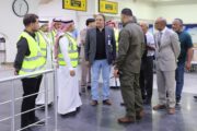 وفد من الطيران المدني السعودي يزور مطار بنينا الدولي ببنغازي