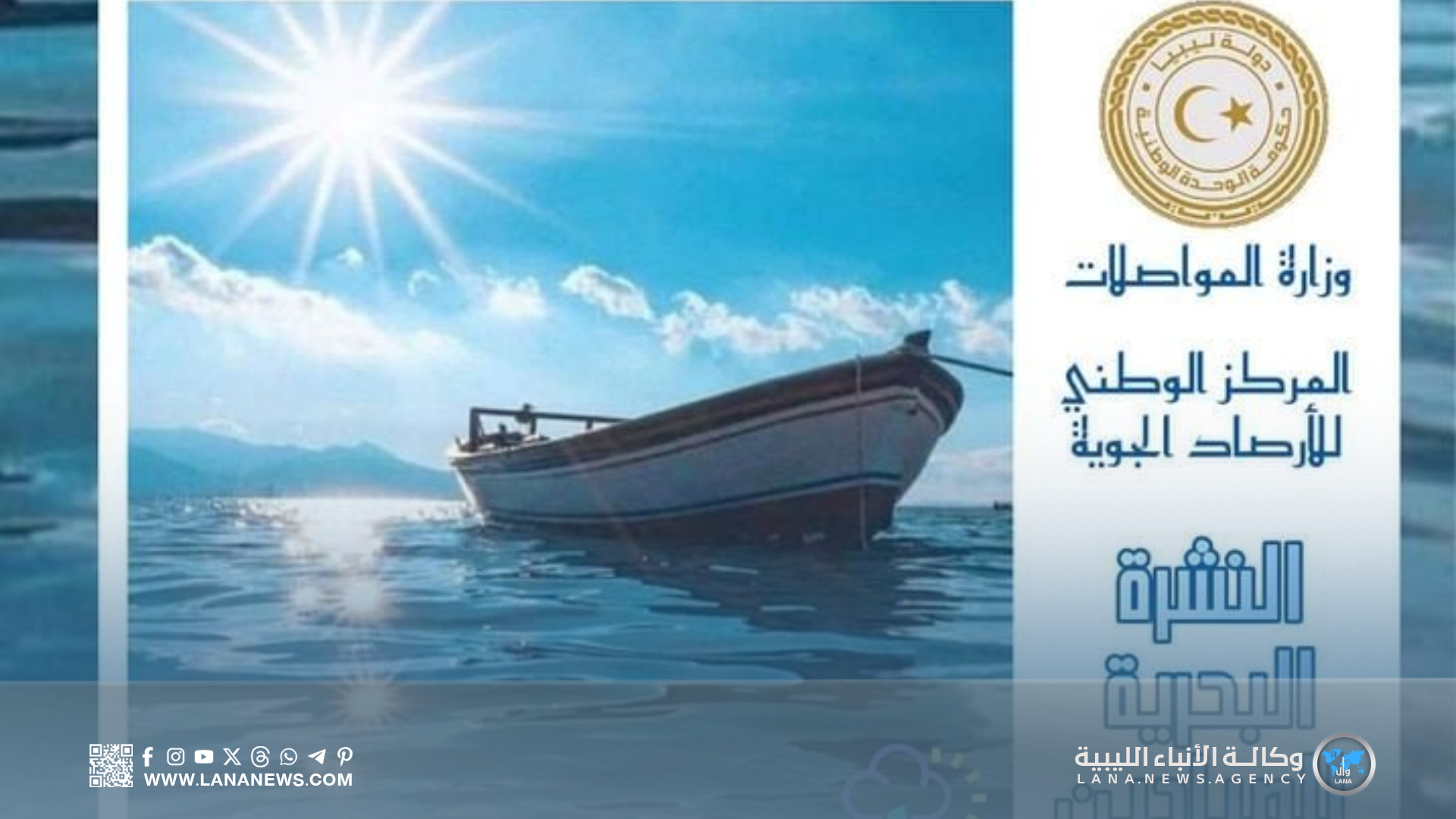 اضطراب بحري ورياح نشطة على السواحل الليبية