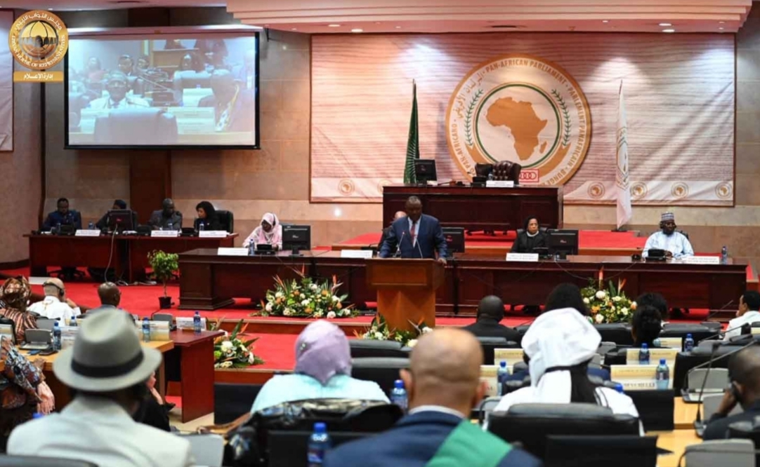 أعضاء البرلمان الليبي يشاركون في أعمال البرلمان الإفريقي