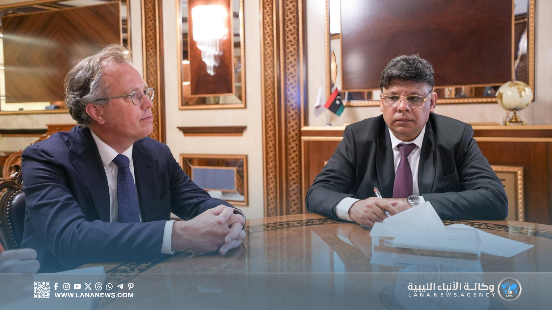 ليبيا وهولندا تبحثان تنسيق التعاون القضائي والتصدي للهجرة غير الشرعية
