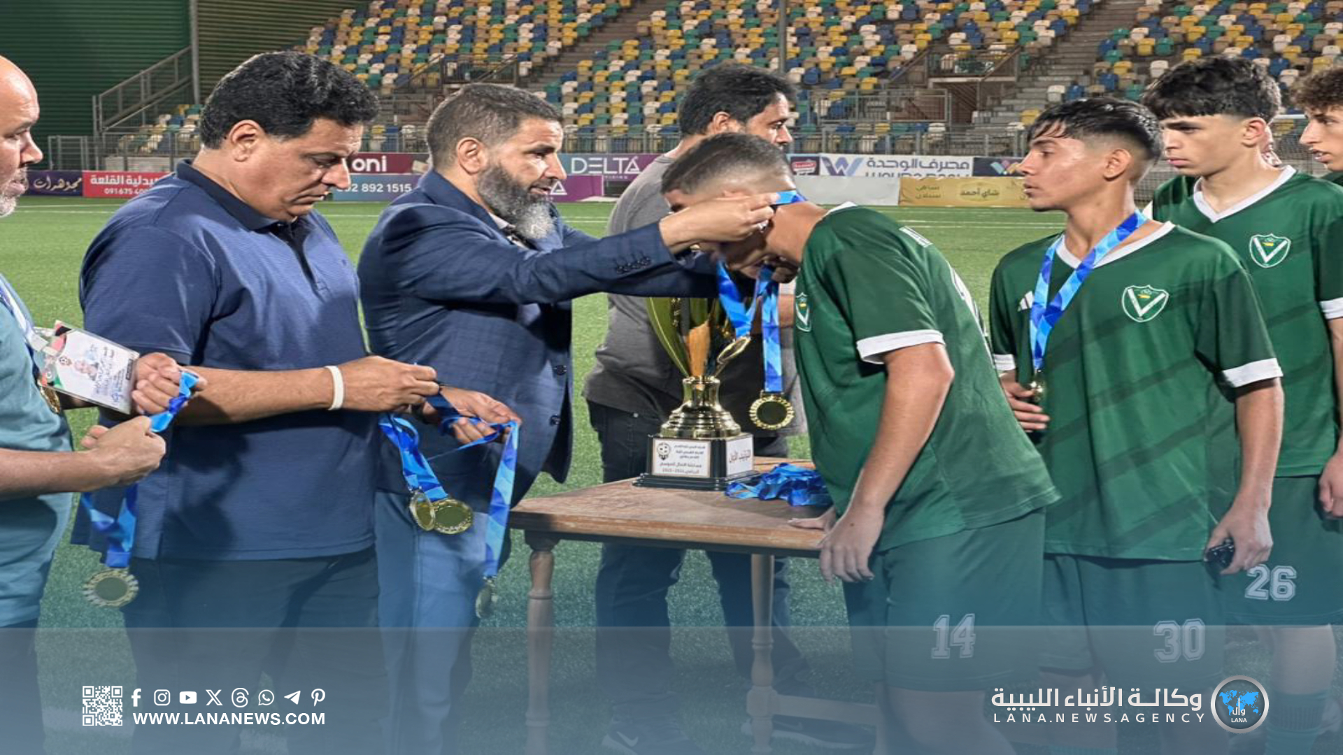 أشبال النصر أبطال دوري الاتحاد الفرعي لكرة القدم ببنغازي