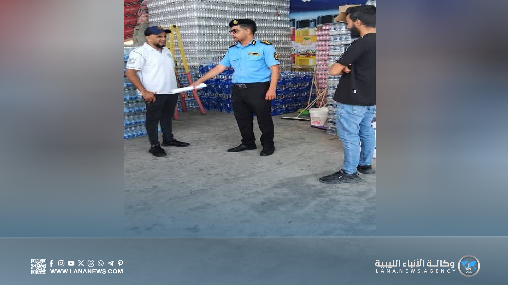 الحرس البلدي سرت يُقفل محالًا ويضبط مواد فاسدة