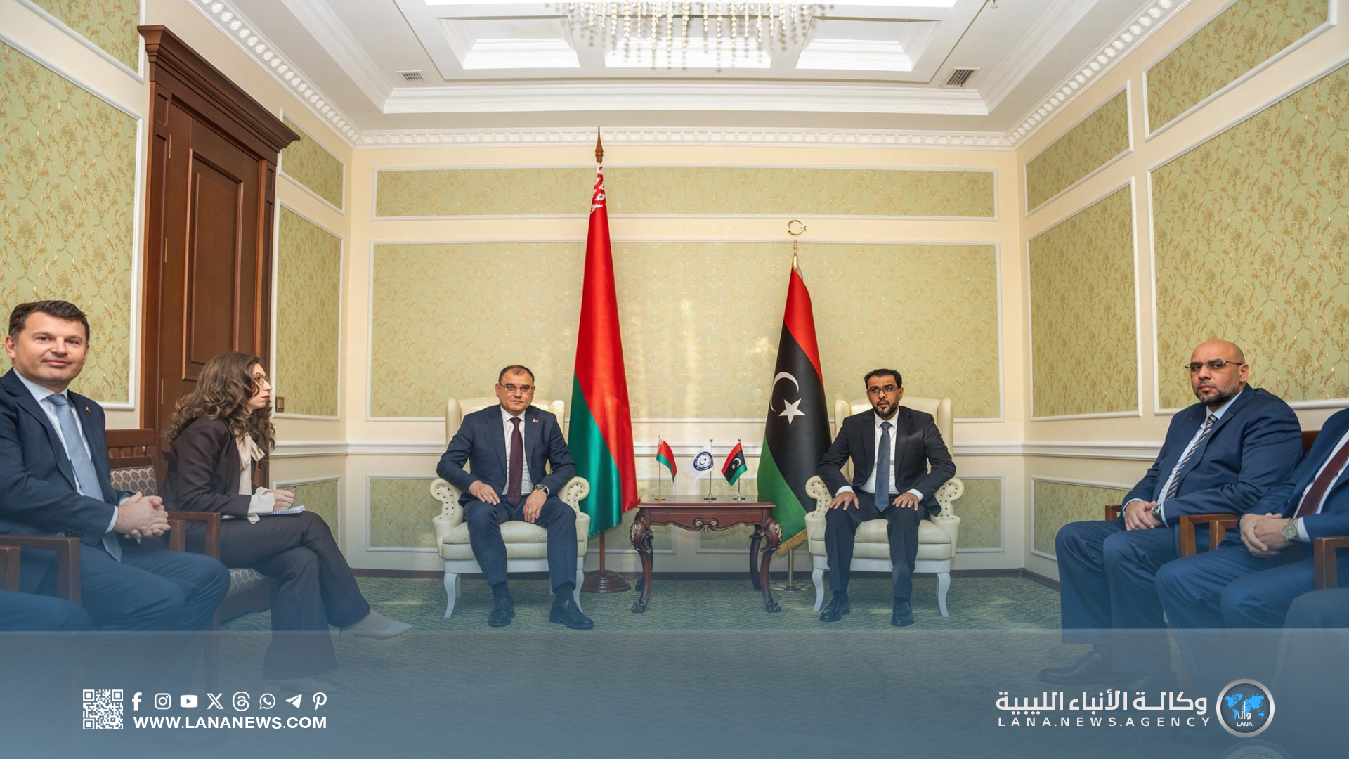 ليبيا وبيلاروسيا تبحثان تعزيز التعاون في قطاعات النفط والتعدين والصناعة