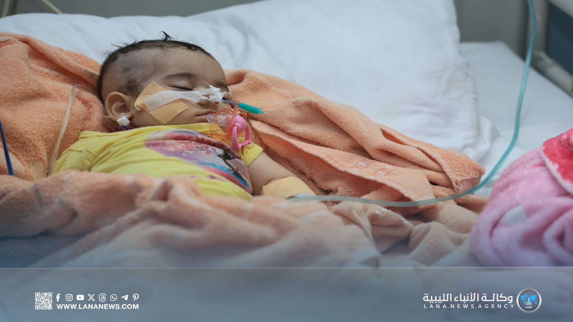 الطفلة ملاك تتلقى العلاج ببنغازي بتكفّل من رئيس أركان القوات البرية