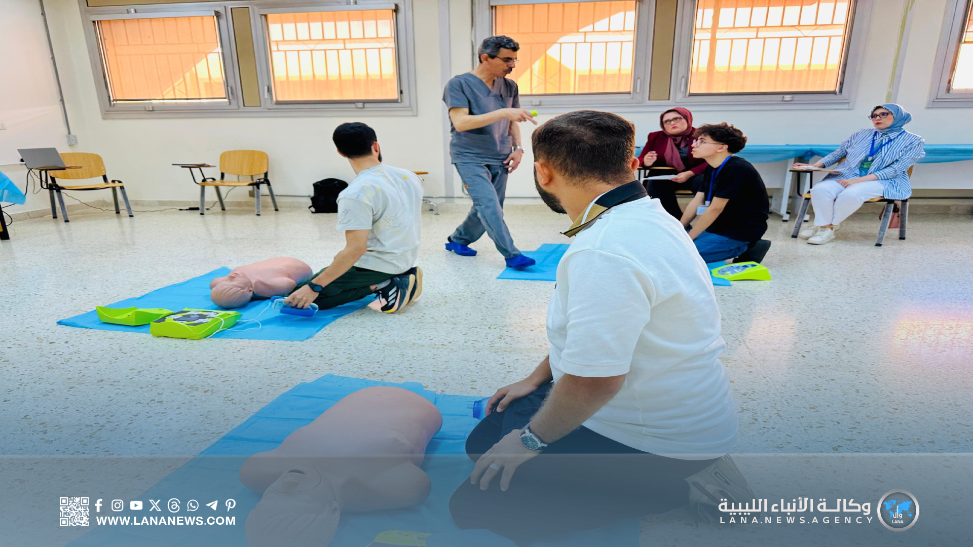 جامعة بنغازي تُطلق أول دورة دولية في دعم الحياة الأساسية في ليبيا