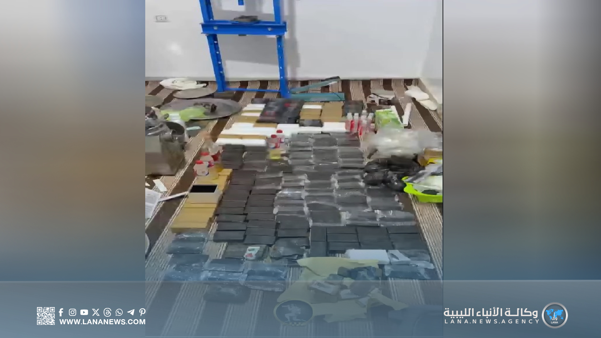 الكتيبة 101 مُشاة تضبط مصنعًا للحشيش في سبها وتقبض على المسؤولين