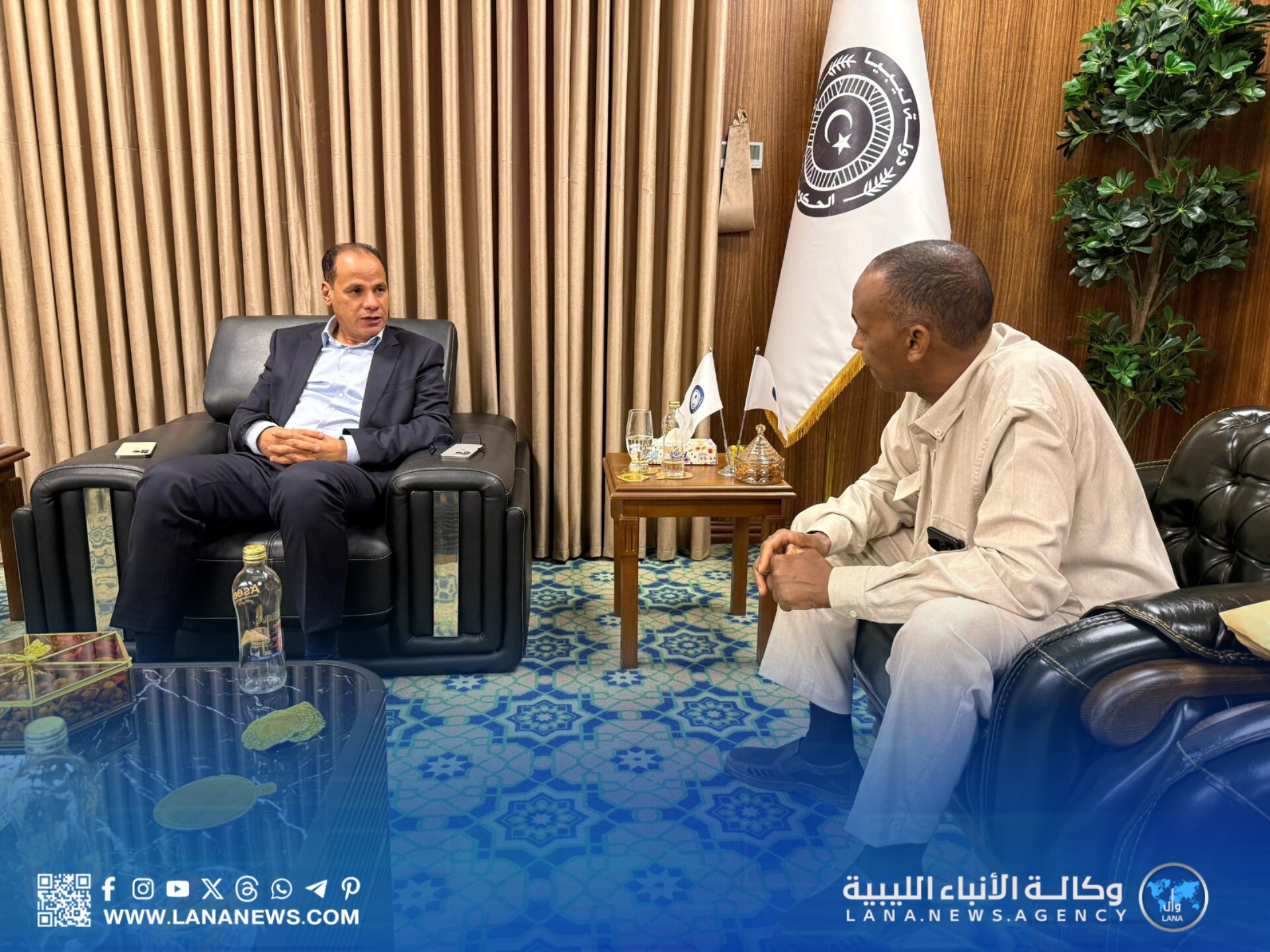 نائب رئيس الحكومة الليبية يبحث تحسين خدمة الكهرباء في مدن الجنوب