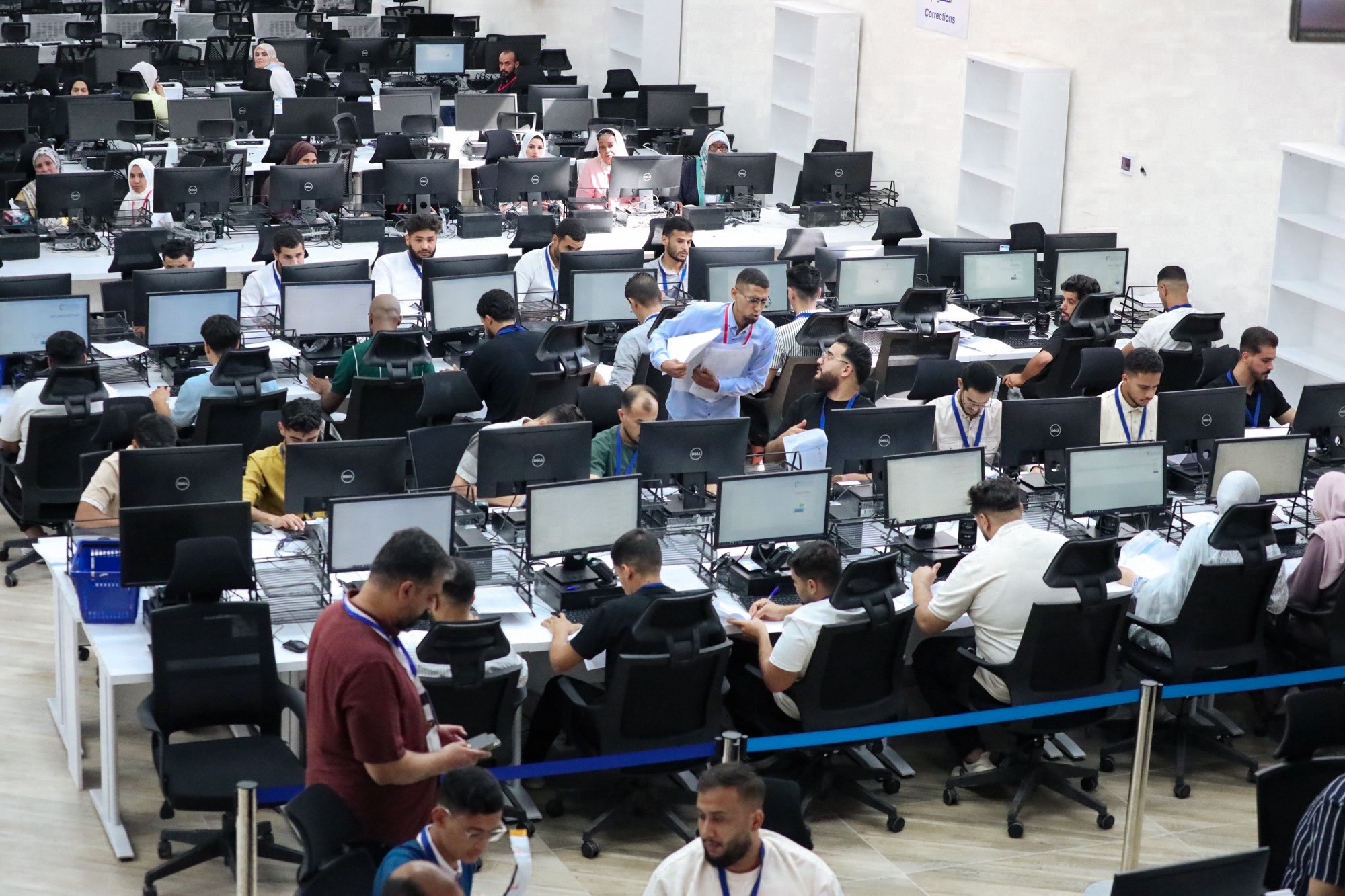 افتتاح مركز العد والإحصاء بمقر المفوضية الوطنية العليا للانتخابات