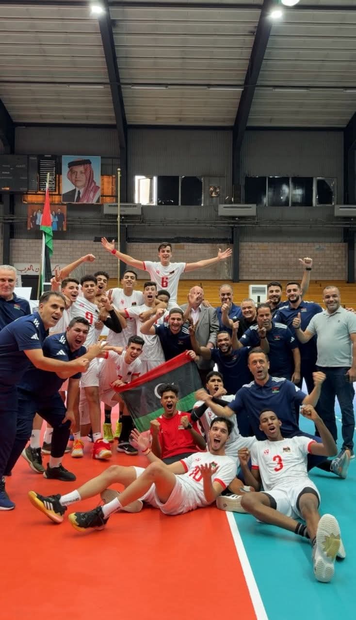 منتخب ليبيا للناشئين يتوج بالميدالية البرونزية في بطولة العرب للكرة الطائرة