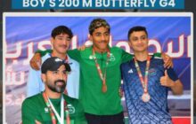 السباح الليبي جاد إدريس يحرز برونزية جديدة في البطولة العربية بالمغرب