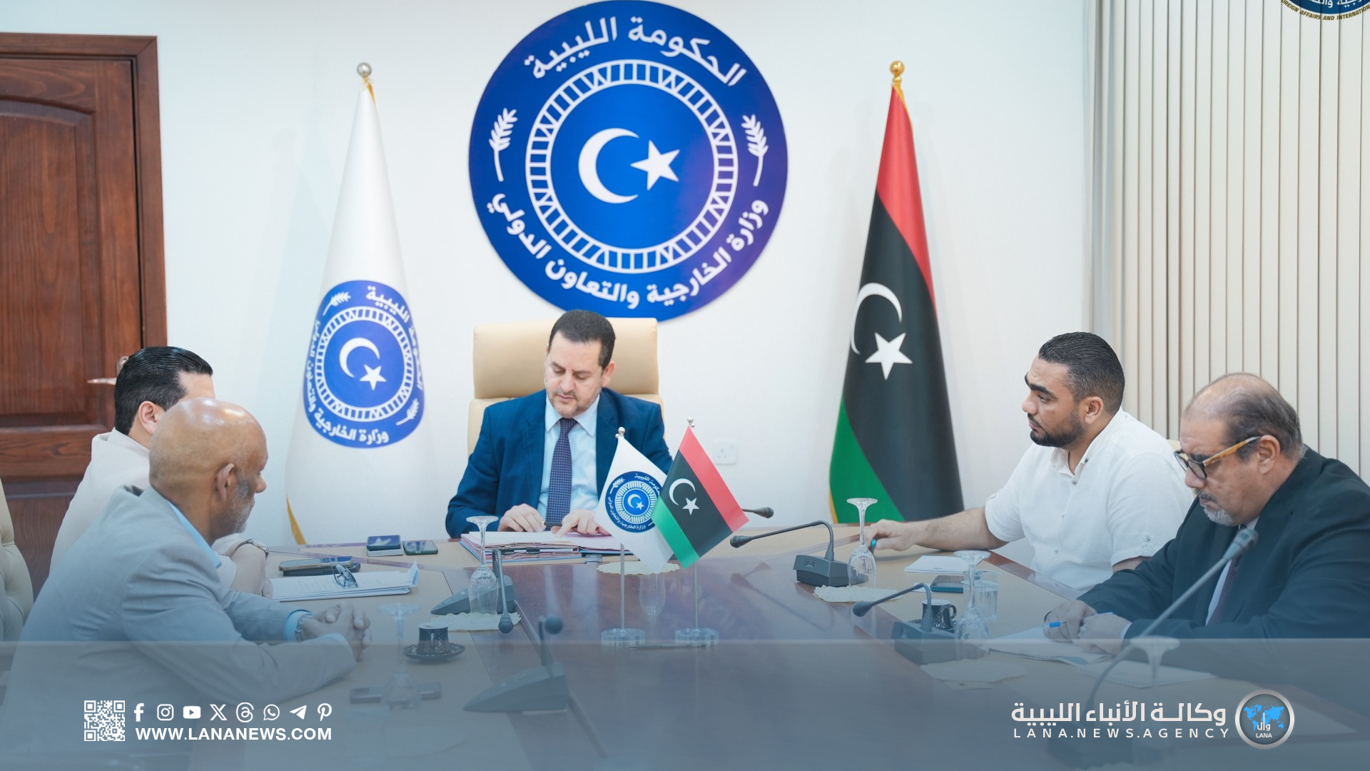 وزير الخارجية يشيد بنزاهة انتخاب الأمانة العامة للهلال الأحمر الليبي