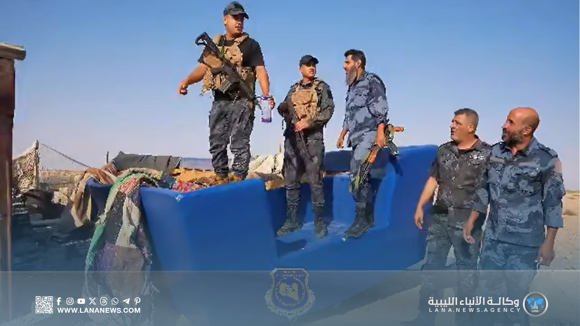 ضبط مصنع للقوارب و67 مهاجرًا غير شرعي في عملية أمنية بالتميمي